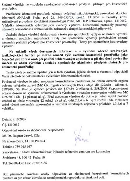 Schvlen Nrodn referenn laborato pro kosmetiku o zdravotn nezvadnosti krm a ampnu